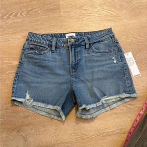 NWT Hudson Gracie Frayed Jean Shorts Sz 26